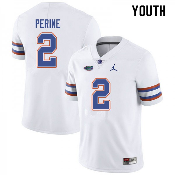 Jordan Brand Youth #2 Lamical Perine Florida Gators College Football Jerseys White